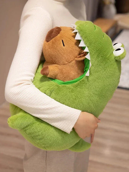 Cute Green Dino Stuffed Animal Toy
