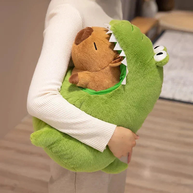 Cute Green Dino Stuffed Animal Toy