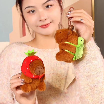 Cute Kawaii Capybara Soft Keychain Toy