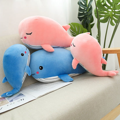 Cute Fat Pink Whale Plush Toy