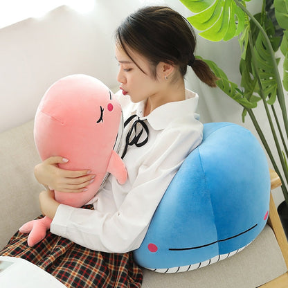 Cute Fat Pink Whale Plush Toy
