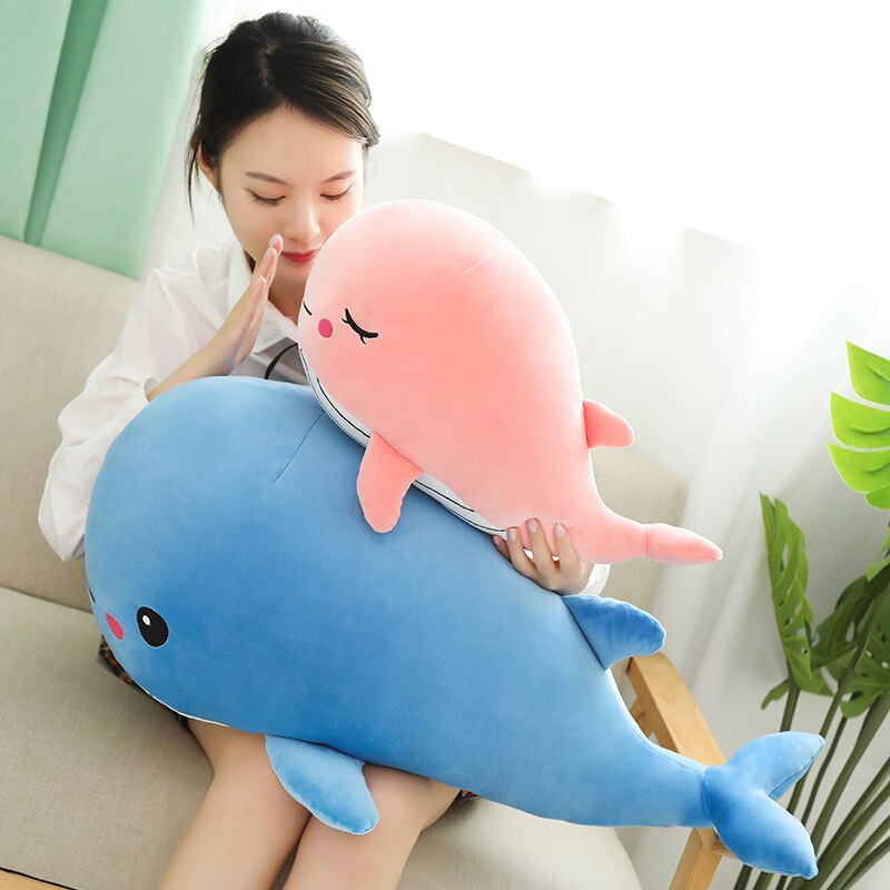 Cute Fat Pink Whale Plush Toy