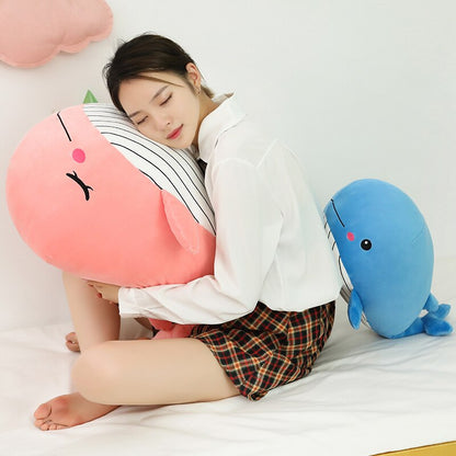 Cute Fat Pink Whale Plush Toy