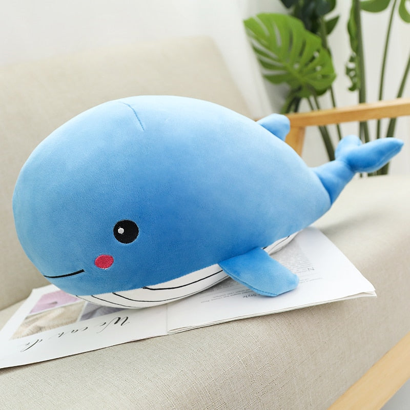 Cute Fat Pink Whale Plush Toy