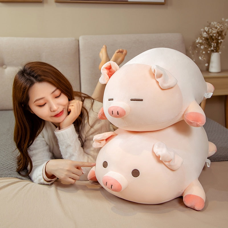 Cute Pink Plush Pig Soft Toy