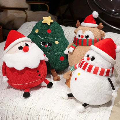 Fun Christmas Plush Toy Figures Set