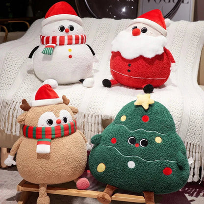 Fun Christmas Plush Toy Figures Set