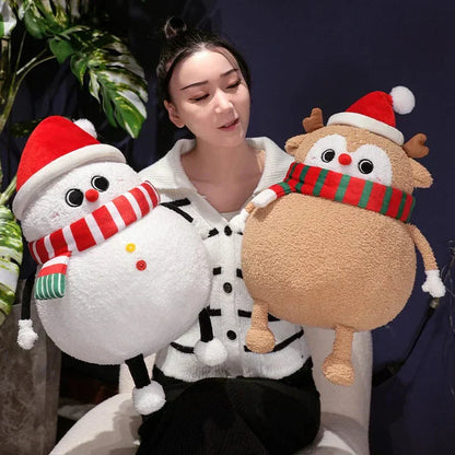 Fun Christmas Plush Toy Figures Set
