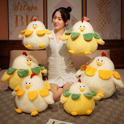 Cute Round Plush Chicken Toy