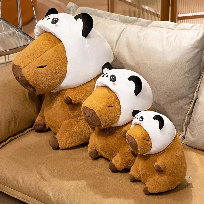 Cute Plush Capybara Toy with Adorable Hat