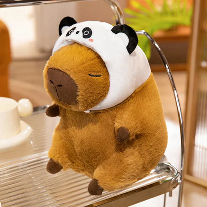 Cute Plush Capybara Toy with Adorable Hat