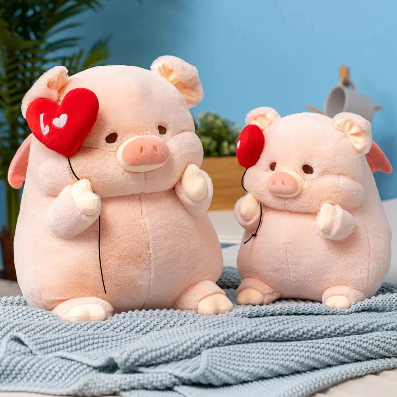 Cute Pink Heart Shaped Plush Toy
