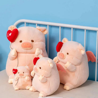 Cute Pink Heart Shaped Plush Toy
