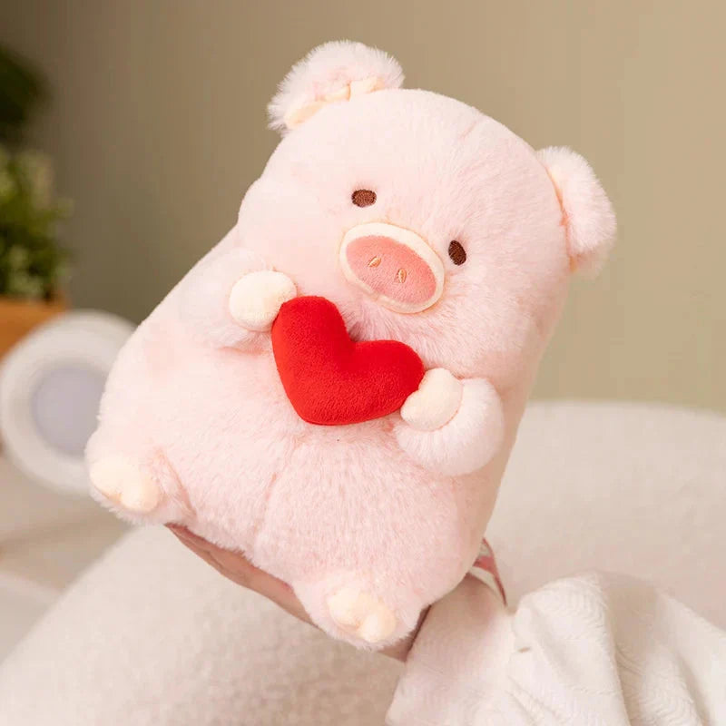 Cute Pink Heart Shaped Plush Toy