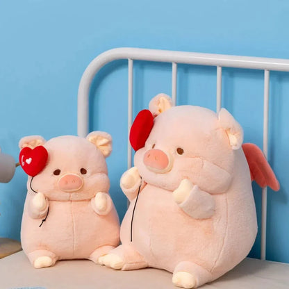 Cute Pink Heart Shaped Plush Toy