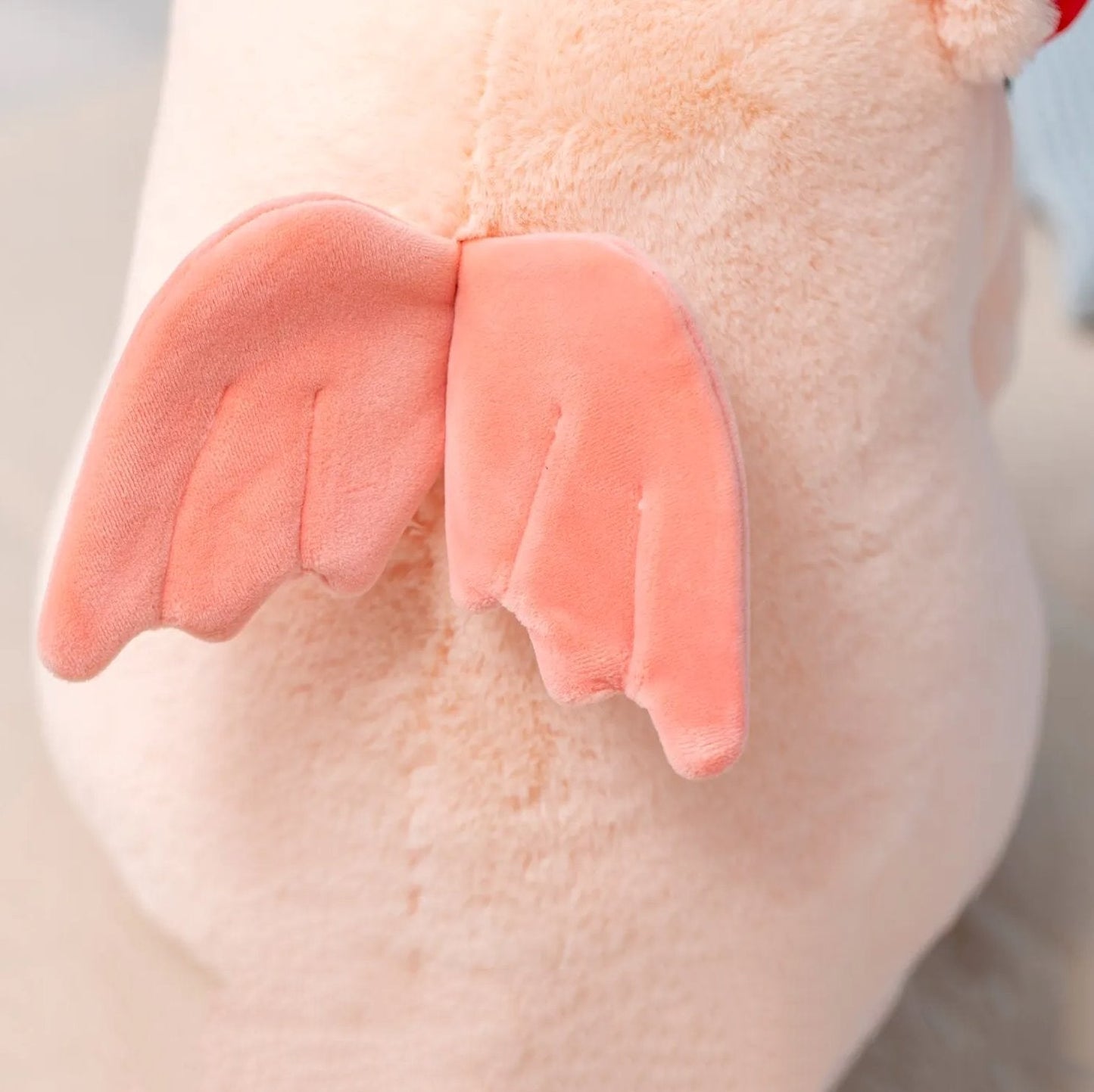 Cute Pink Heart Shaped Plush Toy