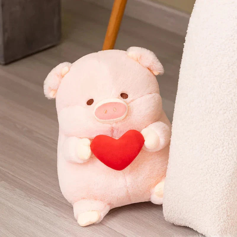 Cute Pink Heart Shaped Plush Toy