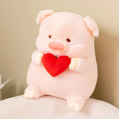 Cute Pink Heart Shaped Plush Toy