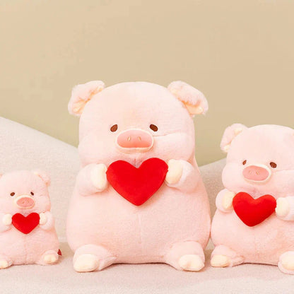 Cute Pink Heart Shaped Plush Toy