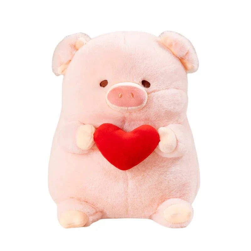 Cute Pink Heart Shaped Plush Toy