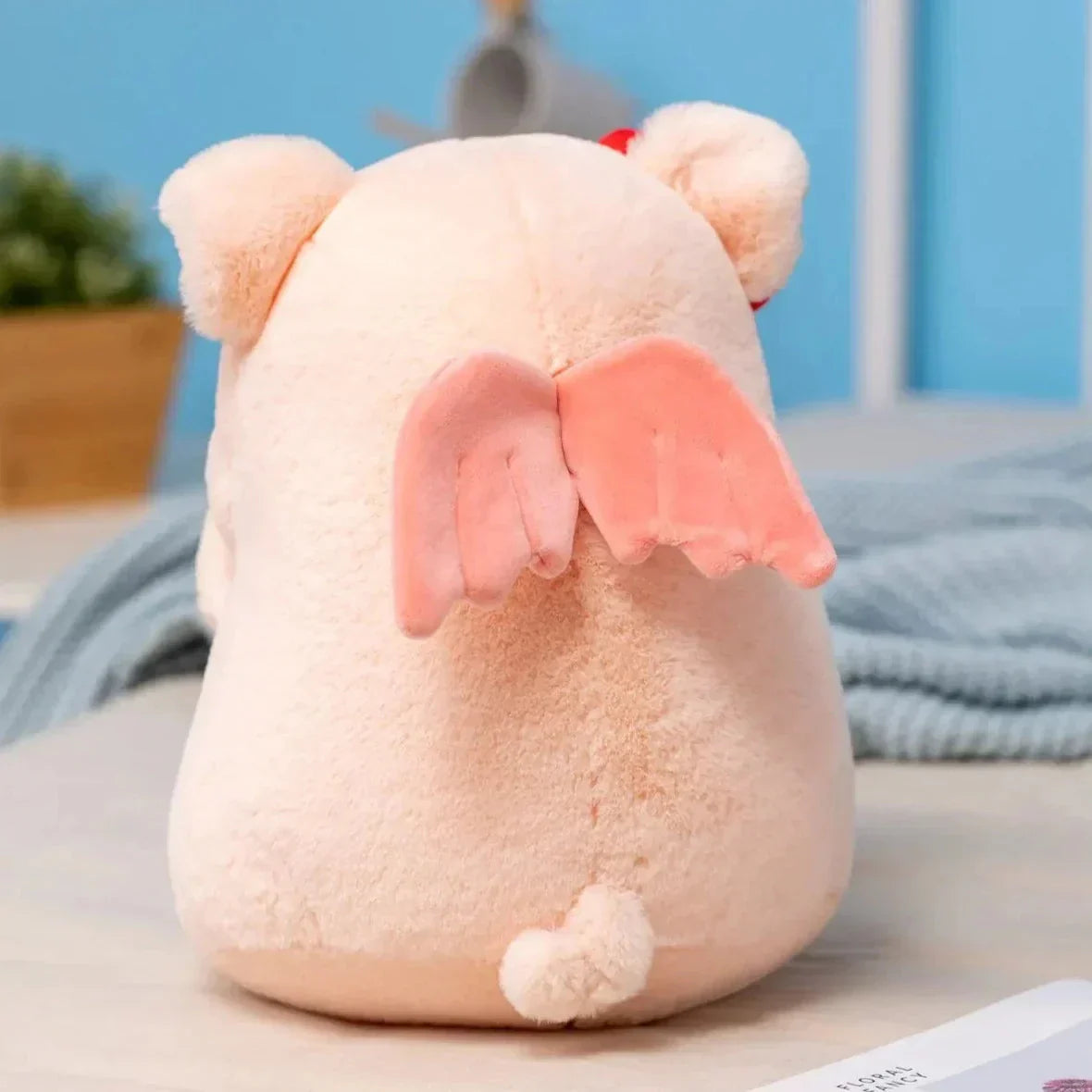Cute Pink Heart Shaped Plush Toy