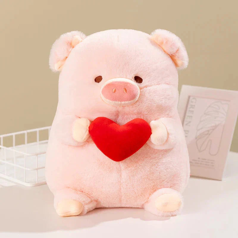 Cute Pink Heart Shaped Plush Toy