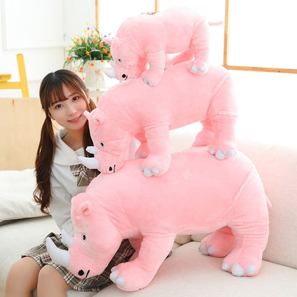 Soft Cute Rhino Teddy Plush Toys