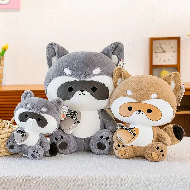 Cuddly Raccoon Soft Plush Toy Friends