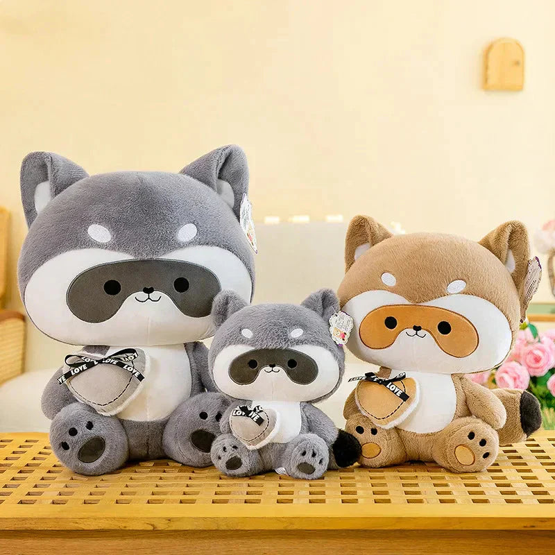 Cuddly Raccoon Soft Plush Toy Friends