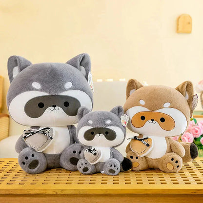 Cuddly Raccoon Soft Plush Toy Friends