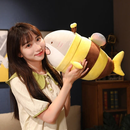 Adorable Shark Bee Soft Plush Toy