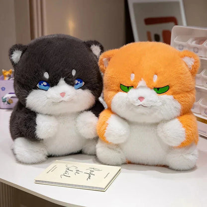 Adorable Fat Grey Kitten Soft Toys