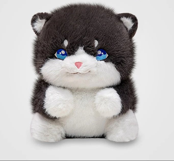 Adorable Fat Grey Kitten Soft Toys