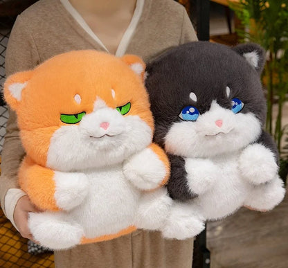 Adorable Fat Grey Kitten Soft Toys