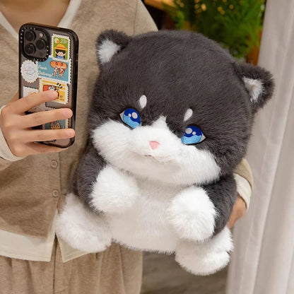 Adorable Fat Grey Kitten Soft Toys