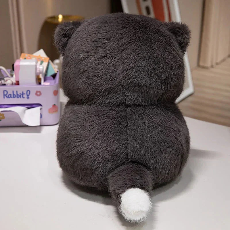 Adorable Fat Grey Kitten Soft Toys