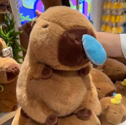Adorable Capybara Stuffy With Runny Nose Plush Toy
