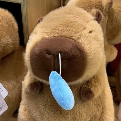 Adorable Capybara Stuffy With Runny Nose Plush Toy