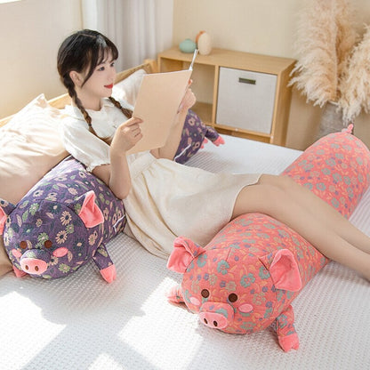 Cute Floral Pig Plush Toy