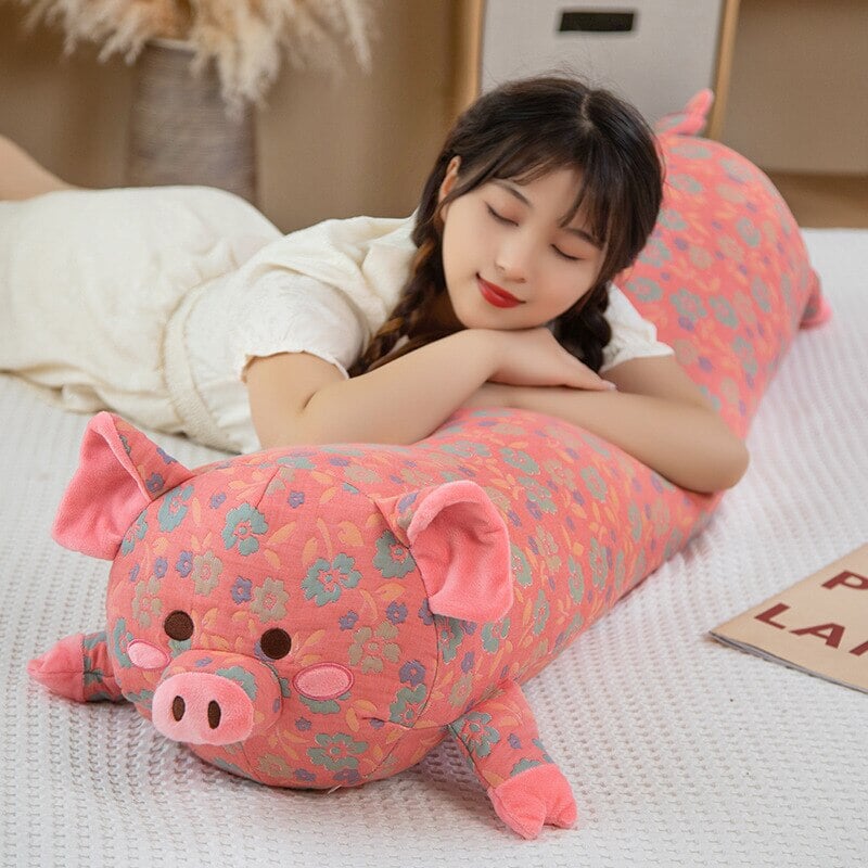 Cute Floral Pig Plush Toy