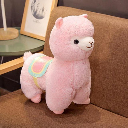 Soft Pastel Colorful Cuddle Alpaca Plush Toy