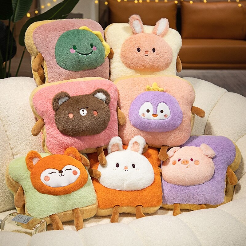 Soft Cuddly Plush Hand Warmers Animal Set