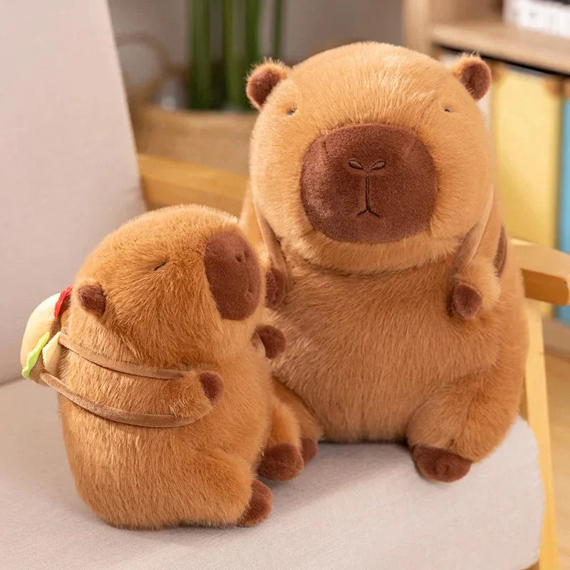 Soft Cute Burger Plush Toy Bag