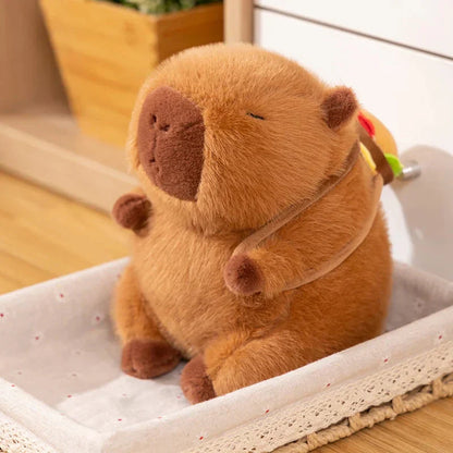 Soft Cute Burger Plush Toy Bag