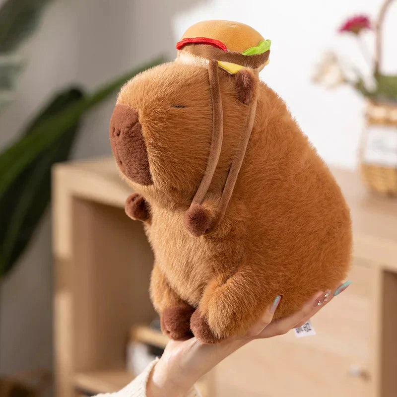 Soft Cute Burger Plush Toy Bag