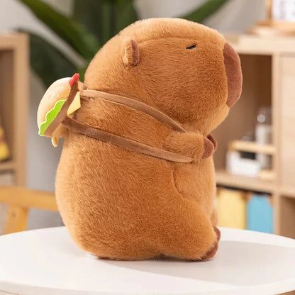 Soft Cute Burger Plush Toy Bag