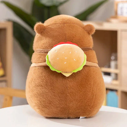 Soft Cute Burger Plush Toy Bag