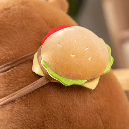 Soft Cute Burger Plush Toy Bag