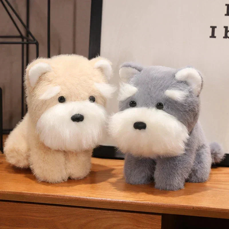 Soft Cute Schnauzer Dog Stuffed Toy
