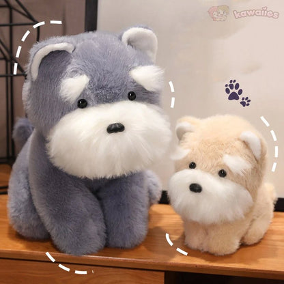 Soft Cute Schnauzer Dog Stuffed Toy